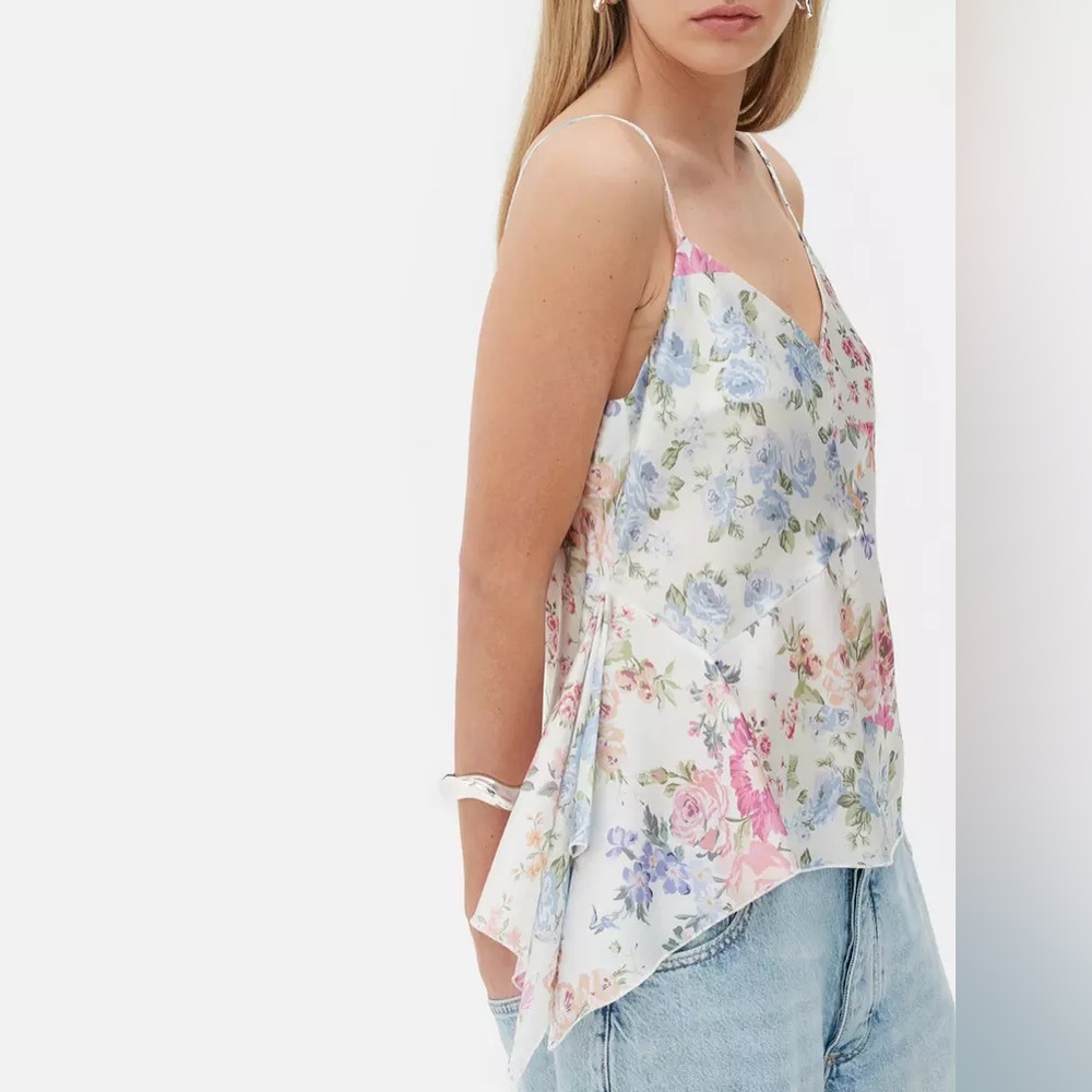 Rita Ora Floral Draped Cami